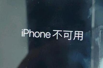 子长苹果服务网点分享锁屏界面显示“iPhone 不可用”如何解决 